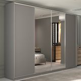 Guarda-roupa Casal 100% Mdf Bp Com 4 Portas E 2 Espelhos Zermatt Urbi