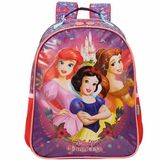 Mochila Escolar Princesas Castelo Costas Tam G Infantil