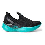 Tênis Casual Infantil Iconic Slipon Olympikus Preto/turquesa