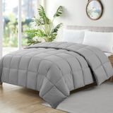 Edredom Ecopluma King Size Toque De Pluma 280x260cm Cinza
