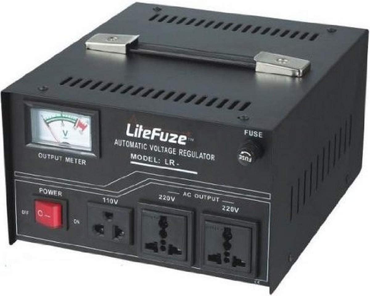 Regulador De Tensão Litefuze Lr-1500 1500w Step Up/down 110v/220v