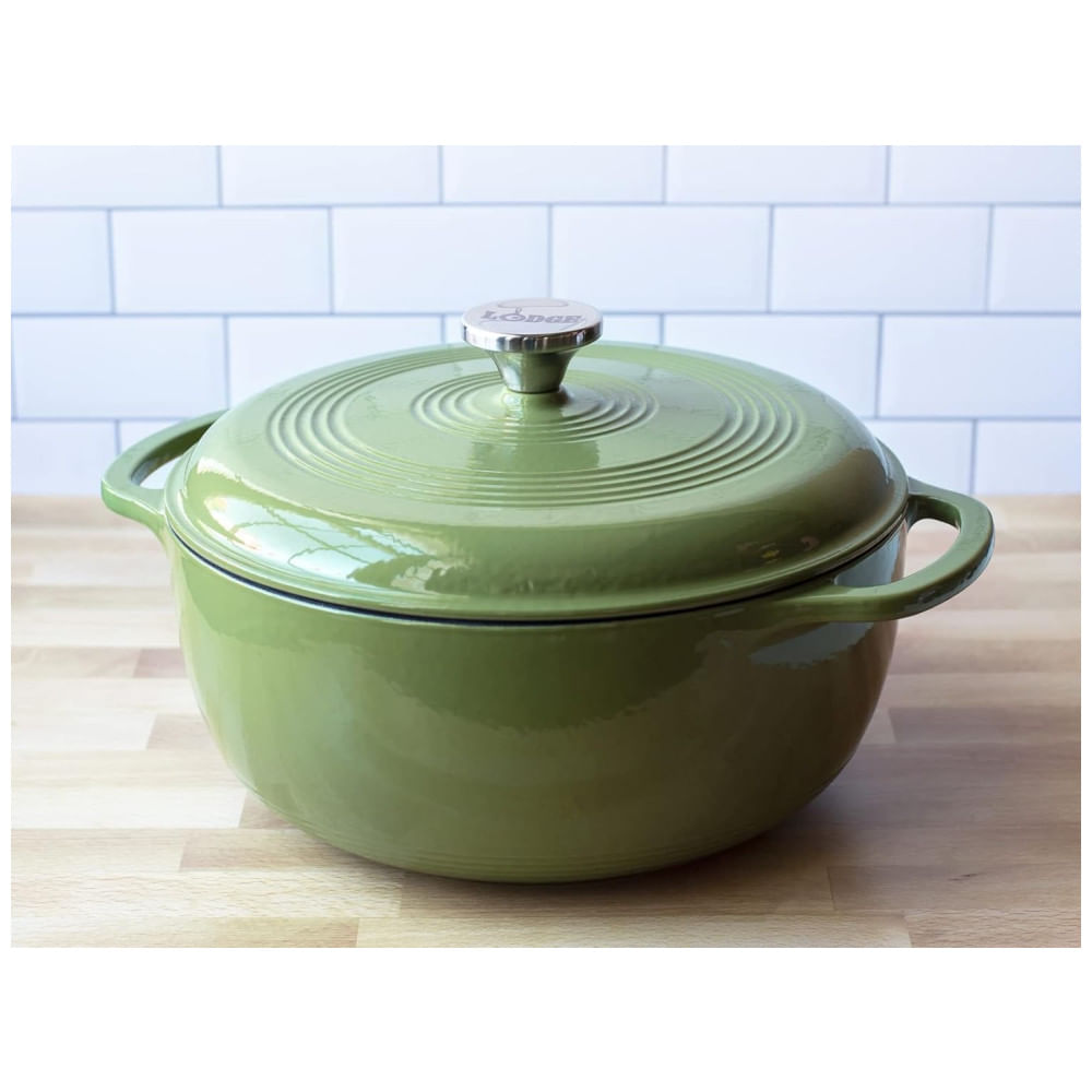 Panela De Ferro Fundido 6 Litros Forno Holandes Esmaltado E