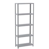 Estante De Aço Light 5 Prateleiras Cinza 180x70x30 - Pandin