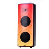 Caixa De Som Amplificada Amvox Party Vox Prime Com Bluetooth Alça 2 Woofers De 10 Polegadas 1 Tweeter De 3 Polegadas E Display De Led 2000w