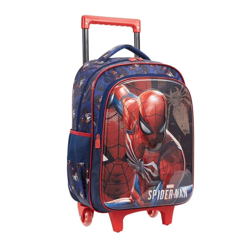 Mala Com Rodas Escolar 16 Spider Man Face