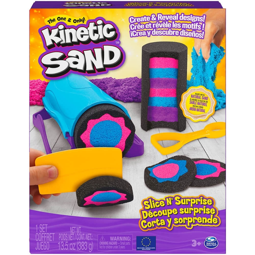 Massa Areia Kinetic Sand Conjunto Fatia Surpresa Sunny
