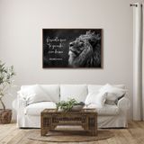 Quadro Decorativo Salmo 121 Aquele Que Te Guarda, Não Dorme Com 1 Tela De Parede Para Sala Quarto Es Sem Vidro Branco