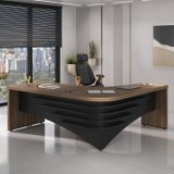 Mesa Para Escritório Diretor Em L Em Tamburato