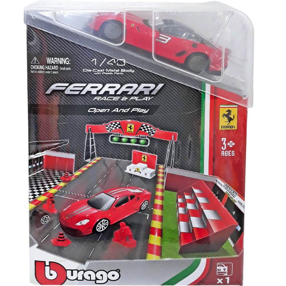 Set Ferrari Race Play Open Play 1:43 Maisto