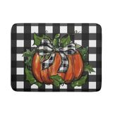 Tapete De Secagem Aport Fall Pumpkin Green Leaves Microfiber 45,7x60,9cm