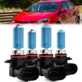 Lâmpadas De Farol Compatíveis Com Leccibub Toyota Corolla 2001-2013