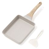 Panela De Ovo Caannasweis, Omelete Antiaderente, Granito, Indução, Bege