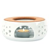 Aquecedor De Bules Aquecedor De Chá De Cerâmica Kaycrown Com Suporte Para Velas