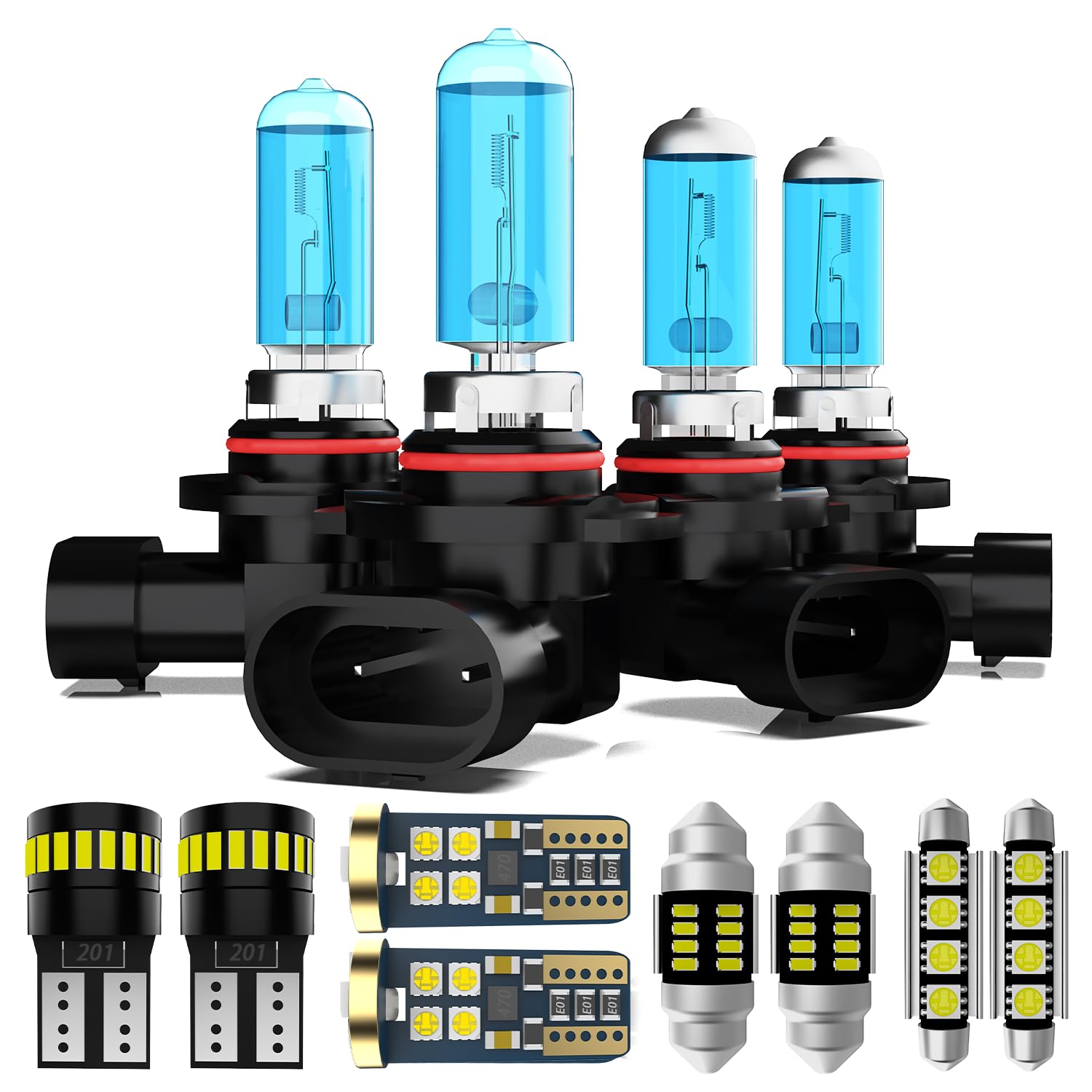 Kit De Iluminação Interior De Lâmpadas Para Faróis Leccibub Chevrolet Silverado/gmc Sierra 1999-2006