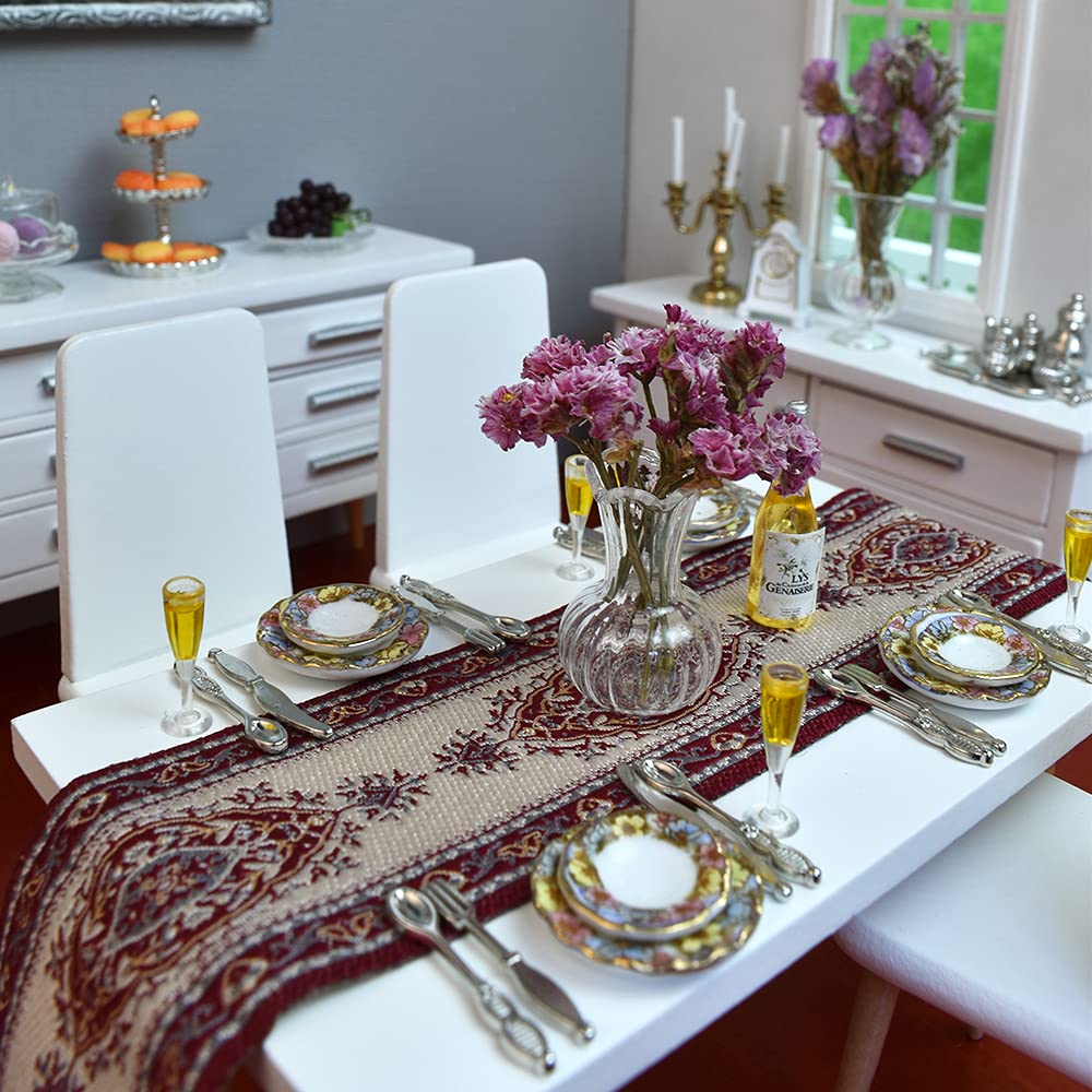 Conjunto De Chá E Talheres Em Miniatura Dollhouse Accessories Iland