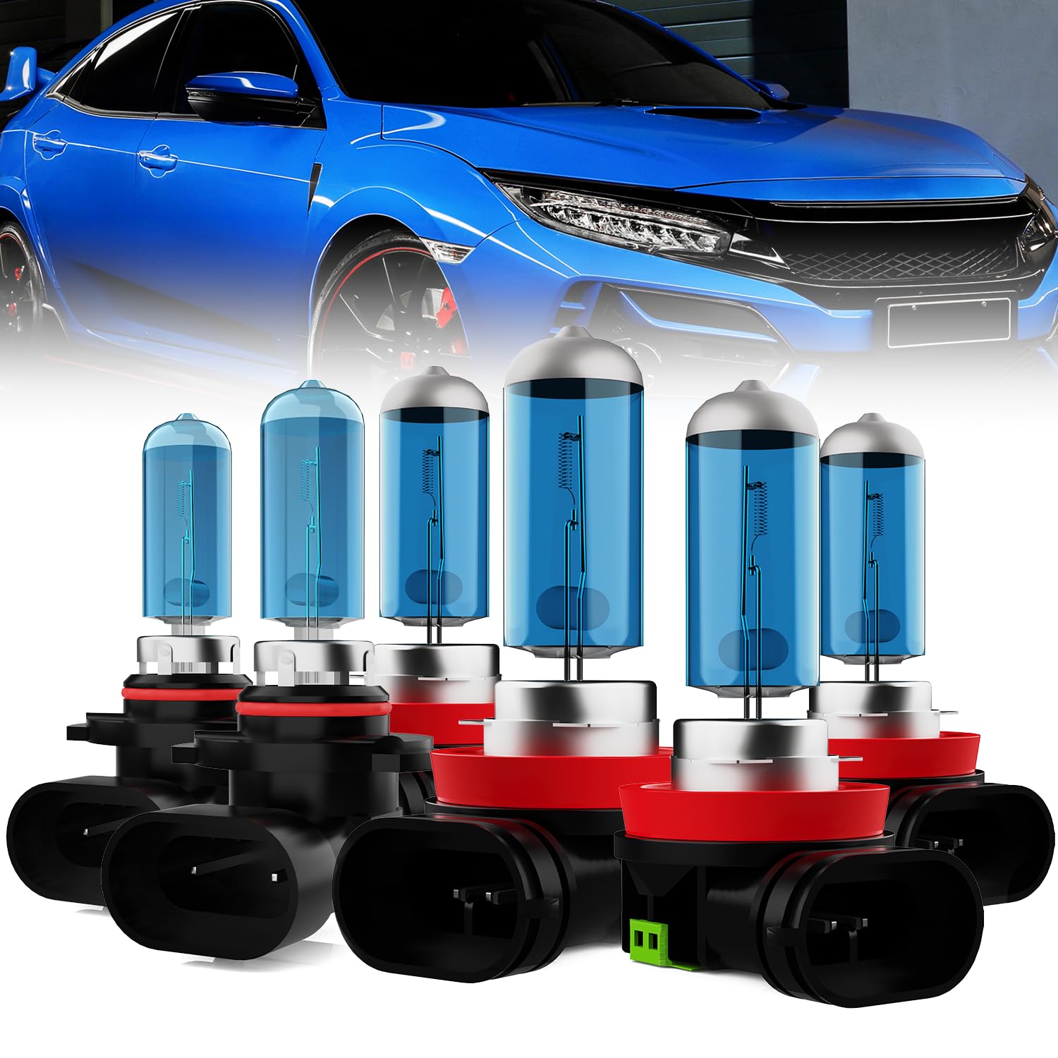 Lâmpadas De Farol Leccibub Compatíveis Com Honda Civic 2016-2020