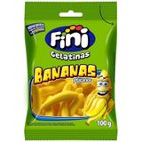 Bala Fini Gelatina De Banana 80g - Embalagem Com 12 Unidades