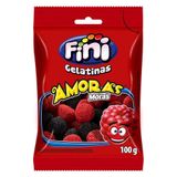 Bala Fini Gelatina Amora, 80g - Embalagem Com 12 Unidades