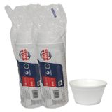 Pote Térmico De Isopor 240ml Descartável C/50 Caldo Sorvete
