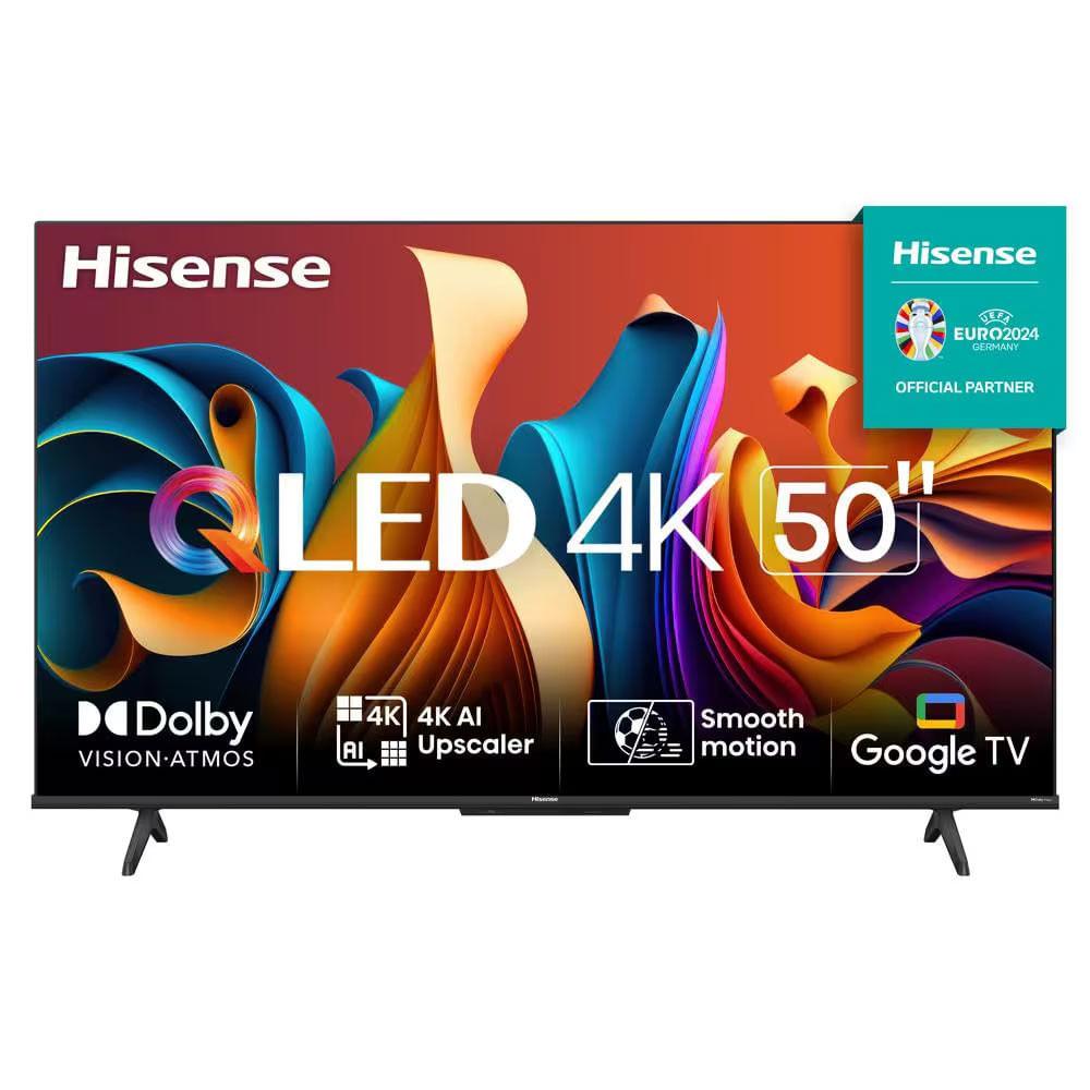 Smart TV 50 Hisense Ultra HD 4K QLED Q6N, Google TV com HDR10+