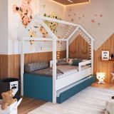 Cama Infantil Montessoriana Com Cama Auxiliar