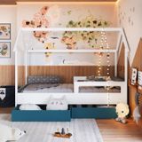 Cama Infantil Montessoriana Com Gavetões Inferiores