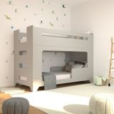 Beliche Infantil Em Mdf 140cmx195cm Lumi Cinza