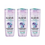 Shampoo Elseve 400ml Puro Hialuronico - Kit Com 3un