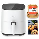 Fritadeira De Ar Comprimido Cosori Air Fryer Pro Le 5-qt Com 20 Forros Brancos