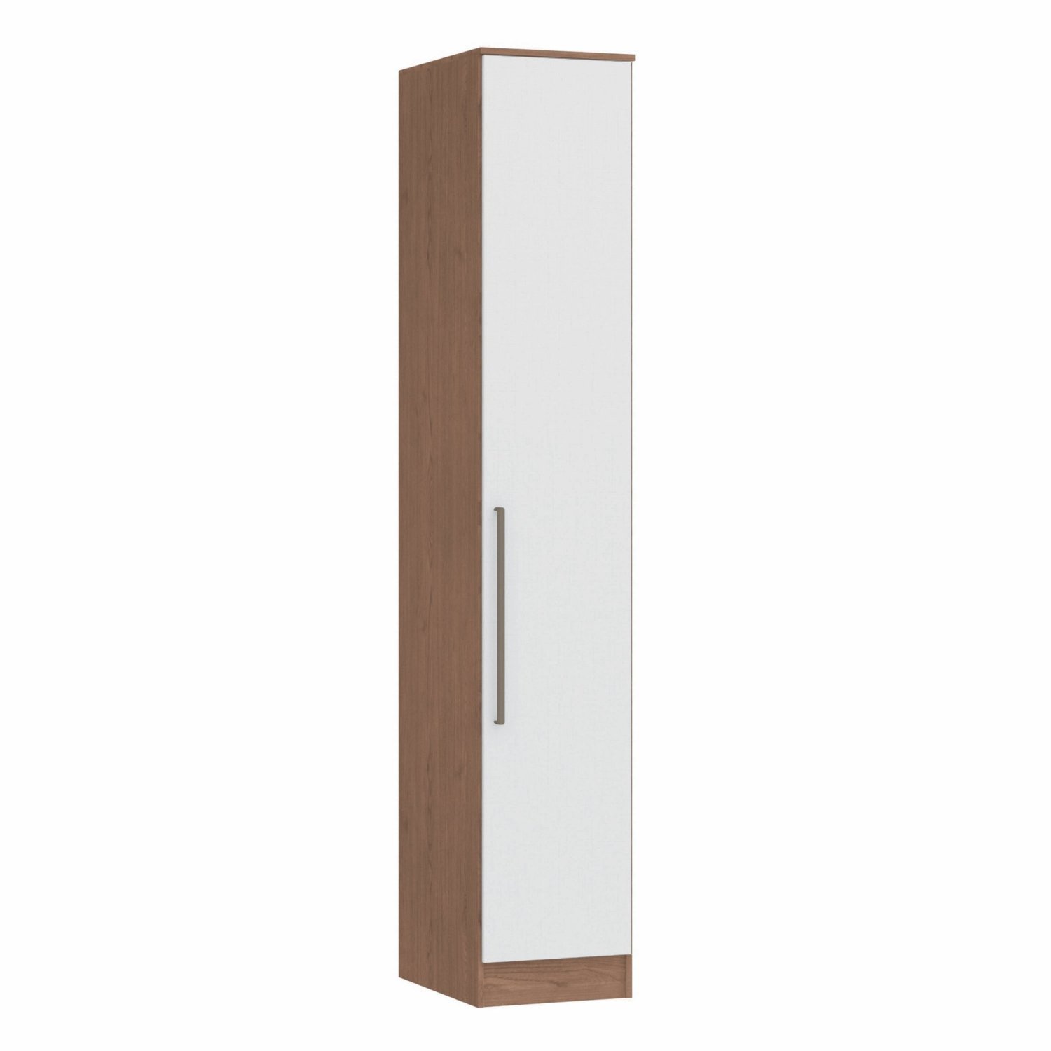 Guarda Roupa Modulado 1 Porta Requinte + 100% Mdf Macadâmia/branco Line