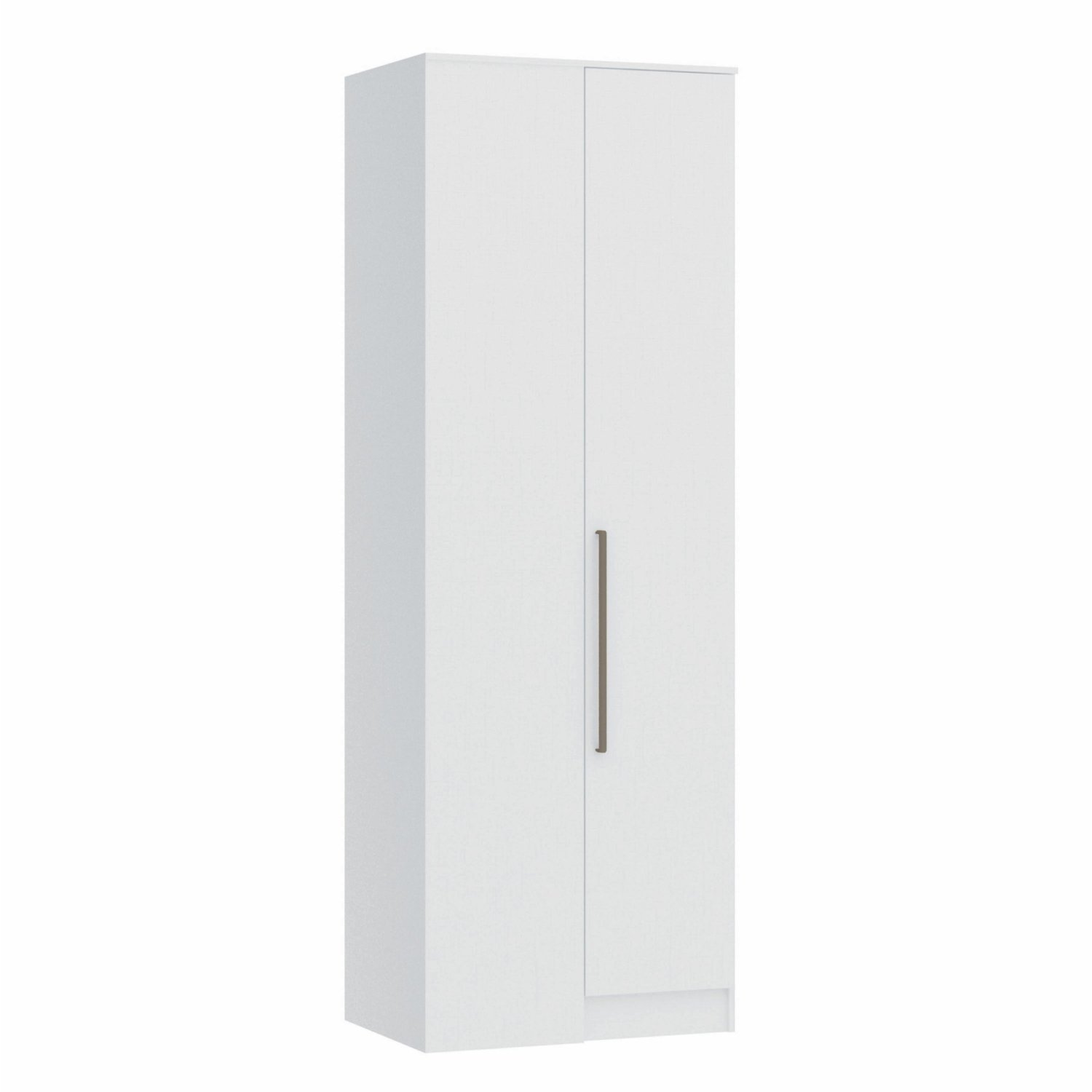 Guarda Roupa Modulado Canto Reto 1 Porta Requinte+ 100% Mdf Branco Line