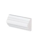 Kit Com 15 Barras Rodameio De Poliestireno 1,8cmx3,5cmx240cm Casa Grassi 7,2m Branco