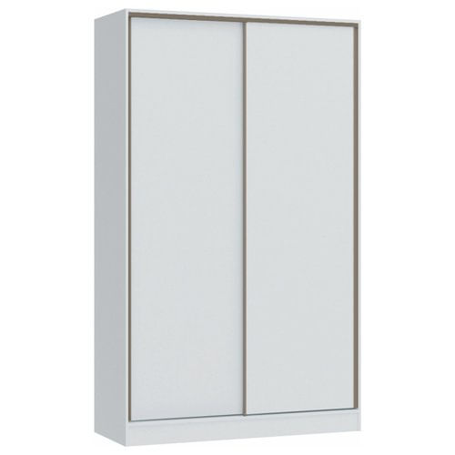 Guarda Roupa Modulado 2 Portas De Correr 2 Gavetas Requinte Branco Line