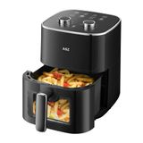 Fritadeira Air Fryer Asz 4.7l/5qt Compacta Preta 1400w Com Janela