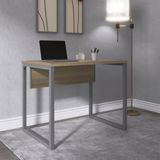 Mesa Para Escritório Industrial 90cm Pe25 Naturalle/grafito