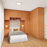 Guarda-roupa Modulado De Canto 10 Portas 6 Peças Hera Cabecasa Madeiramadeira Louro/cinza