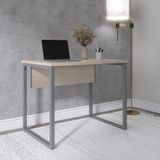 Mesa Para Escritório Industrial 90cm Pe25 Nogueira/grafito