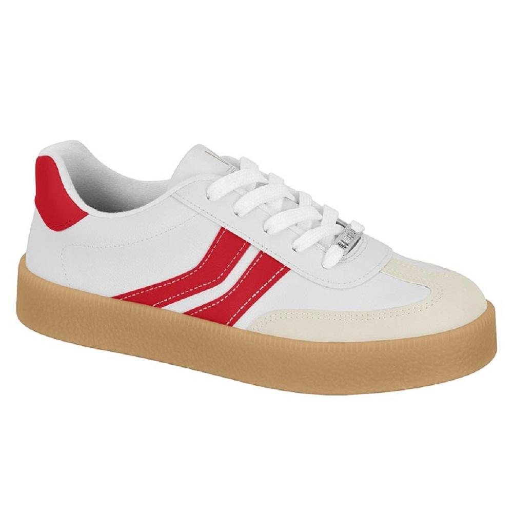 Top tenis vizzano branco e vermelho Flash Sales