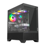 Gabinete Gamer Mid Tower Sem Fan Sem Fonte Liketec Opera Dark Lc-cb-opera-2086