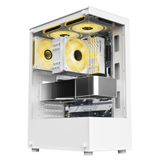Gabinete Gamer Mid Tower Sem Fan Sem Fonte Liketec Heydar Snow Lc-cb-heydar-2087