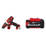 Kit Furadeira E Parafusadeira À Bateria Te-cd 18/48 1 Bateria Power X-change 18v 5,2ah Plus Einhell Preto