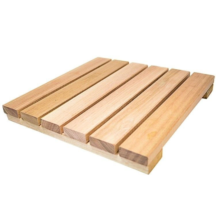 Deck De Madeira Modular Base Madeira Isabela Revestimentos 30cmx30cm (placa) Eucalipto