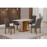 Conjunto Sala De Jantar Com 4 Cadeiras Miami Yescasa