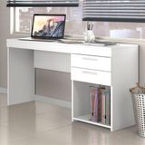 Escrivaninha 2 Gavetas Office Branca