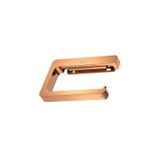 Papeleira Tempo Rose Gold 9,5cm X 15,0cm X 2,2cm Rosé Gold