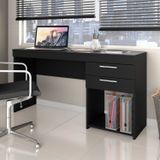 Escrivaninha 2 Gavetas Office Preto Tx