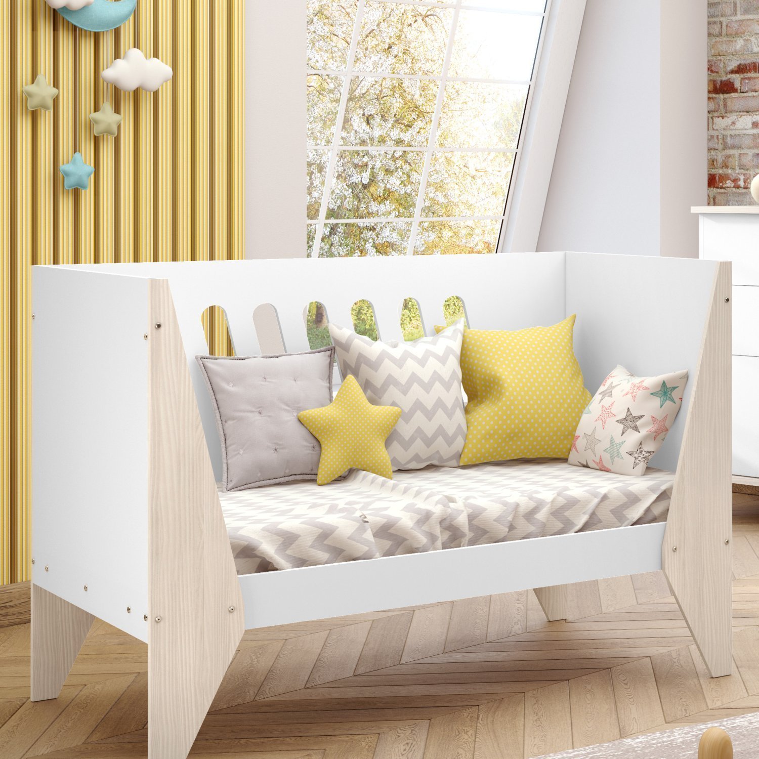 Berço Mini Cama Hope Branco Serpil Baby