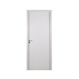 Kit Porta de Madeira Lisa 215x84cm com Batente de MDF Ultra 16cm Melamínico MGM Branco