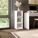 Estante Para Livros Modular 3 Nichos Austin Branco