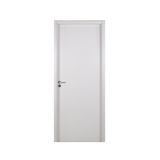Kit Porta de Madeira Lisa 215x64cm com Batente de MDF Ultra 16cm Melamínico MGM Branco